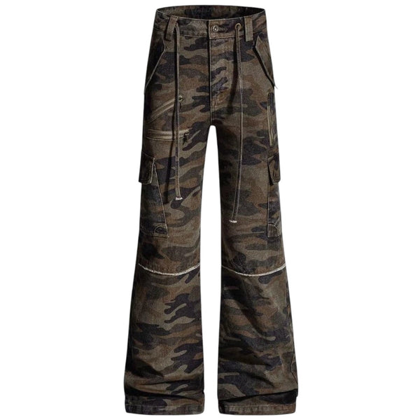 Camo Flare Cargo Pants