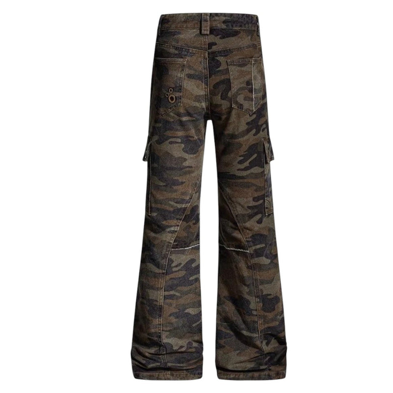 Camo Flare Cargo Pants