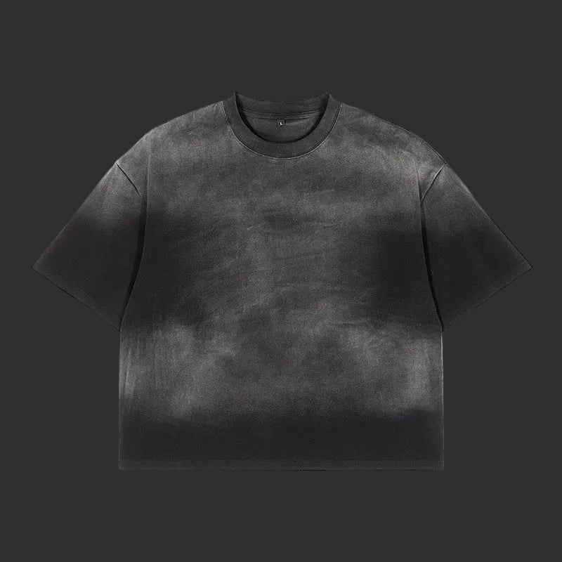Vintage Washed Spray Paint Oversized Boxy Short Sleeve Tee | FlipFit