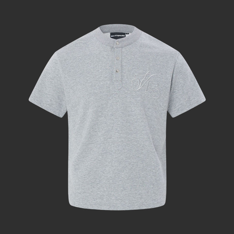 Honor The Star Henley Tee - Embroidered Script | FlipFit