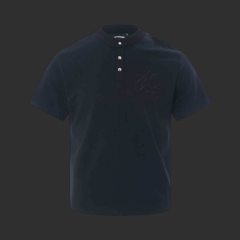 Honor The Star Henley Tee - Embroidered Script | FlipFit