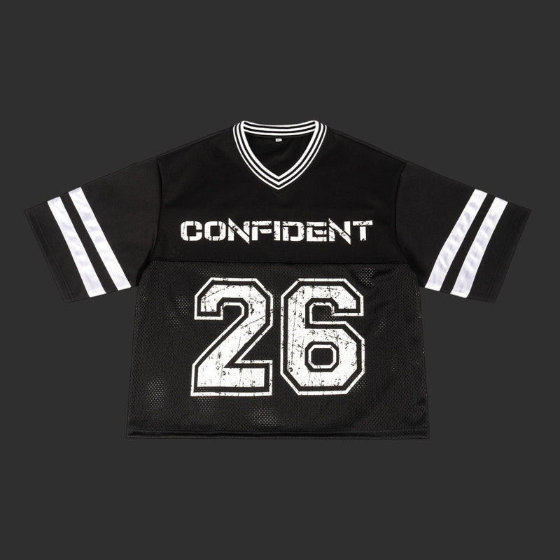 Confident 26 Mesh Tee Men Oversized Jersey Streetwear T-Shirt | FlipFit