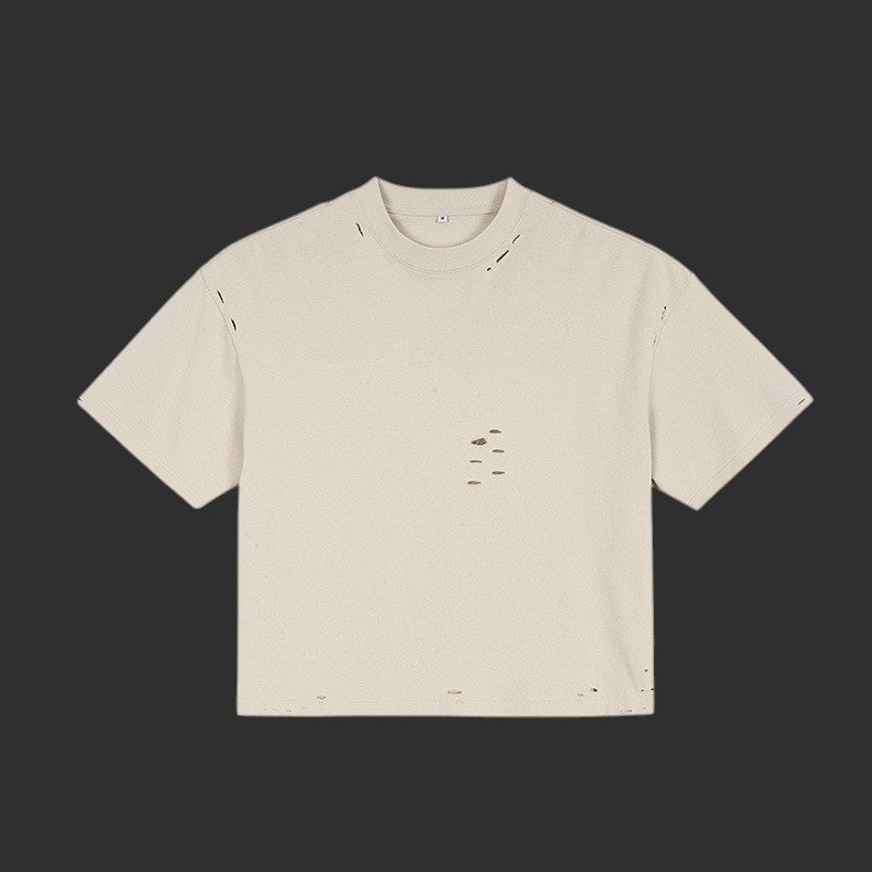 Distressed Oversized Boxy Short Sleeve Tee | FlipFit