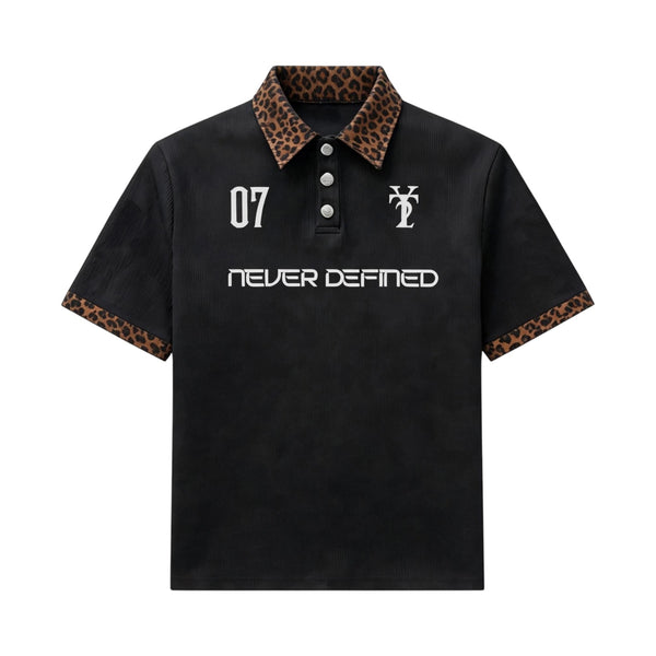 07 Leopard Collar Polo