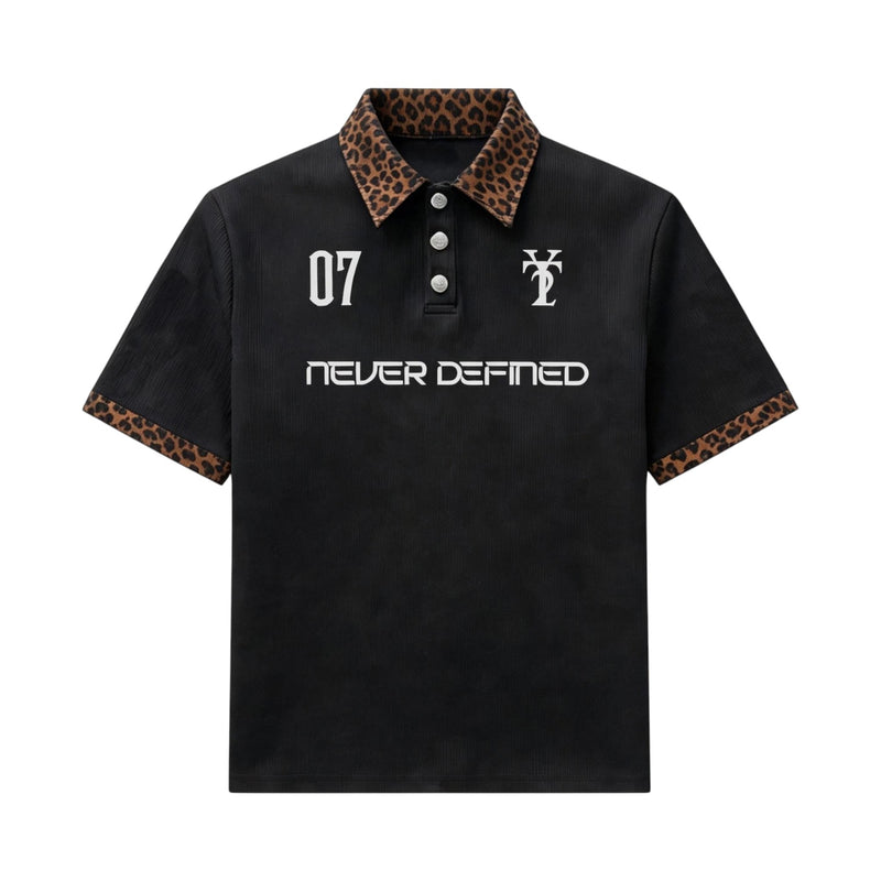 07 Leopard Collar Polo