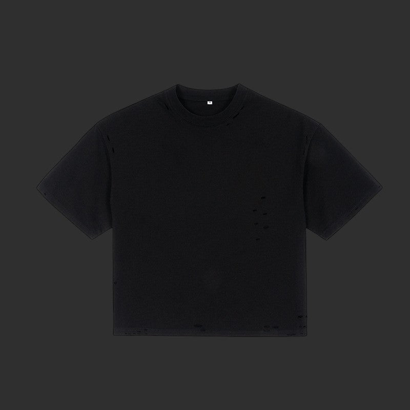 Distressed Oversized Boxy Short Sleeve Tee | FlipFit