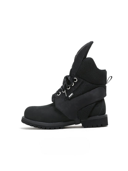 Brushed Yellow Cowhide Outdoor Boots