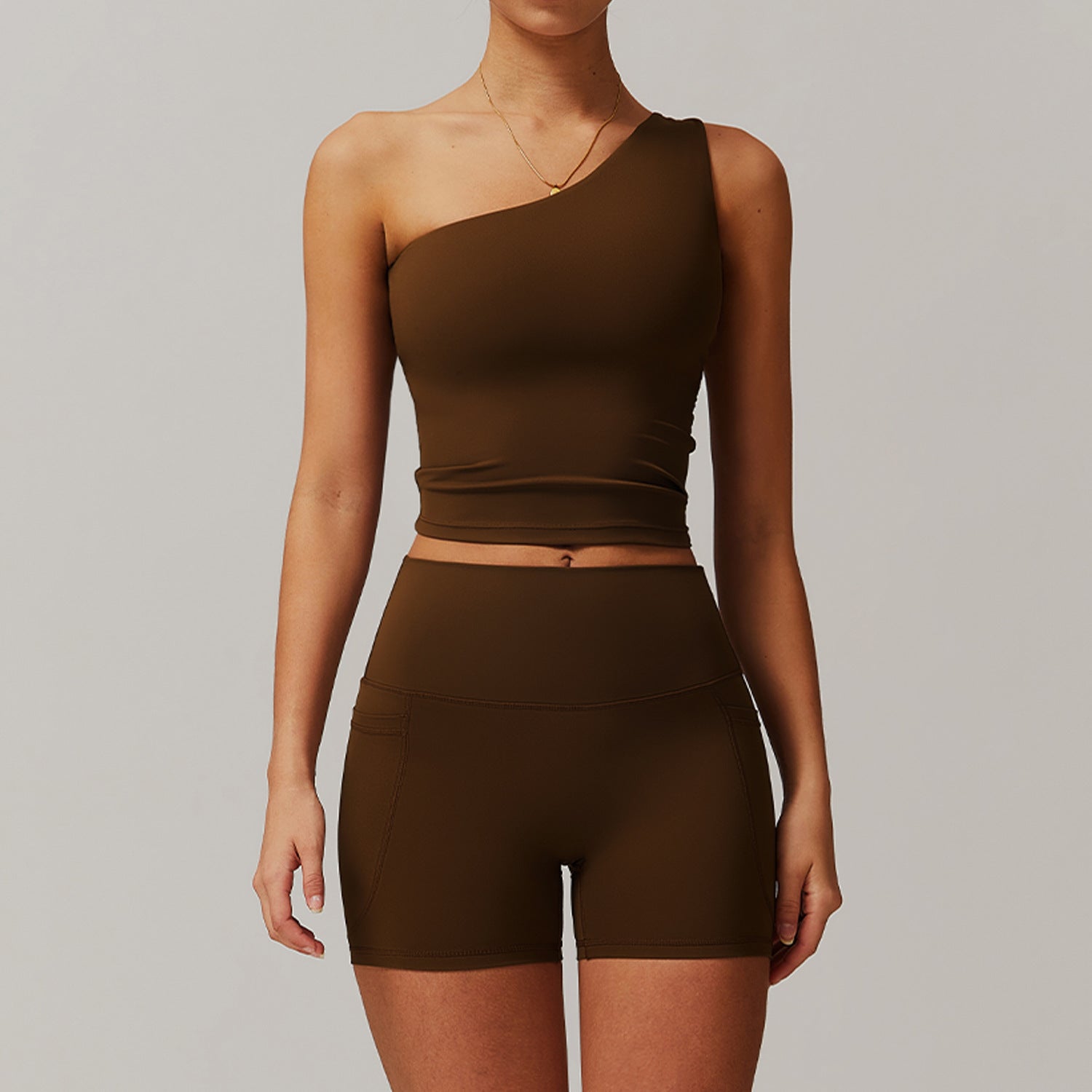 Cross-border cloud-feel quick-drying waist-slimming and comfortable yoga set, casual wear, running and fitness sports set 182