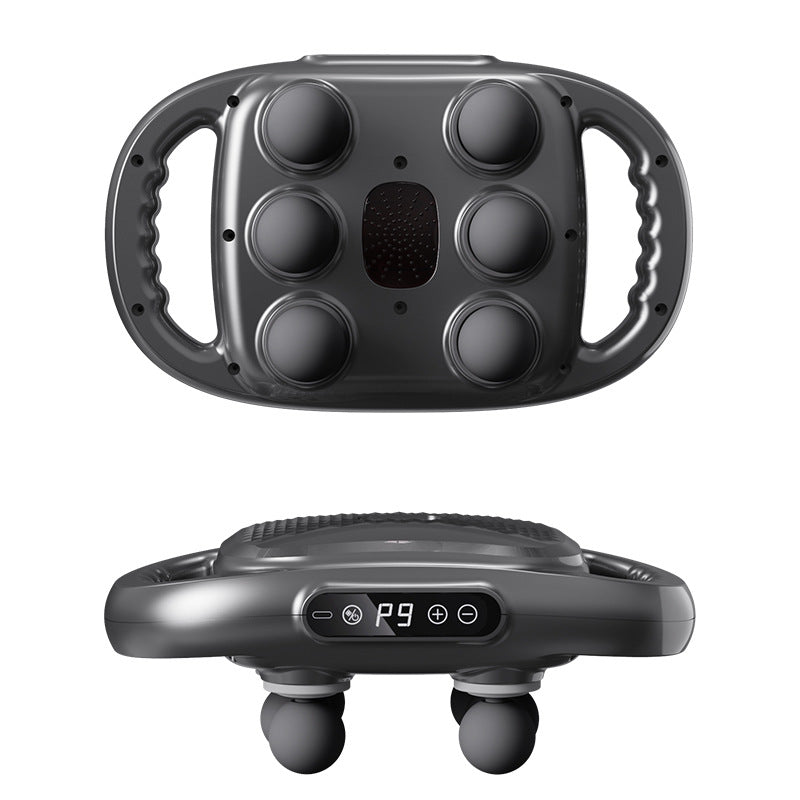 Cross-border multi-head fascia gun for back, waist, and hand vibration muscle massage, rechargeable fascia massager wholesale