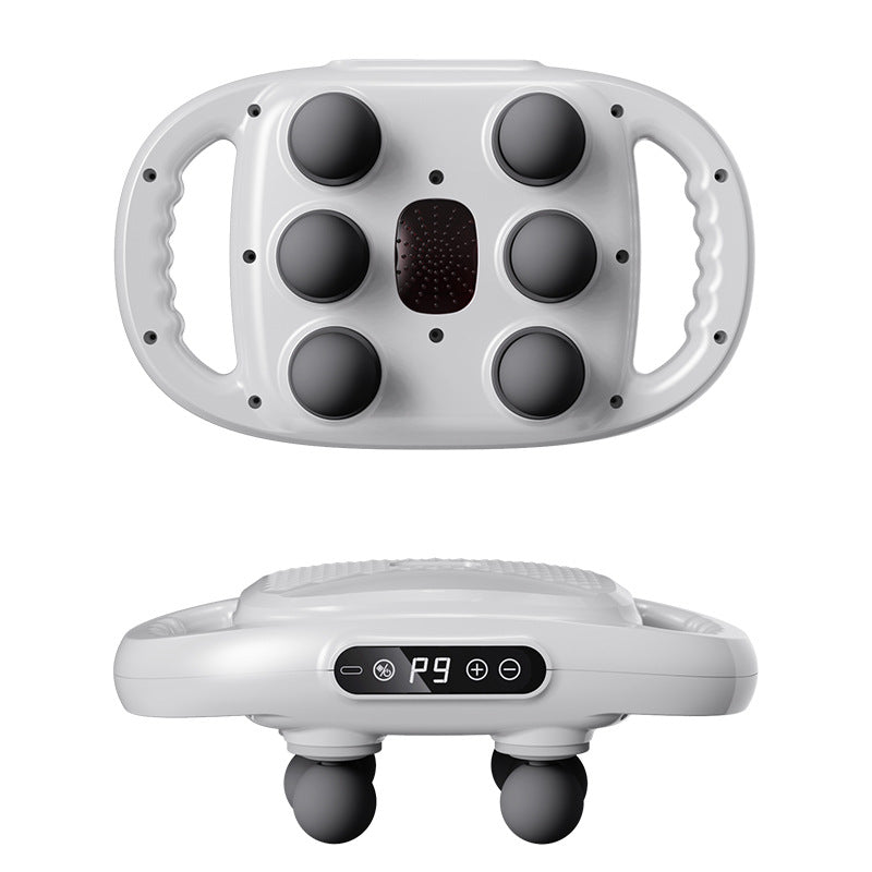 Cross-border multi-head fascia gun for back, waist, and hand vibration muscle massage, rechargeable fascia massager wholesale