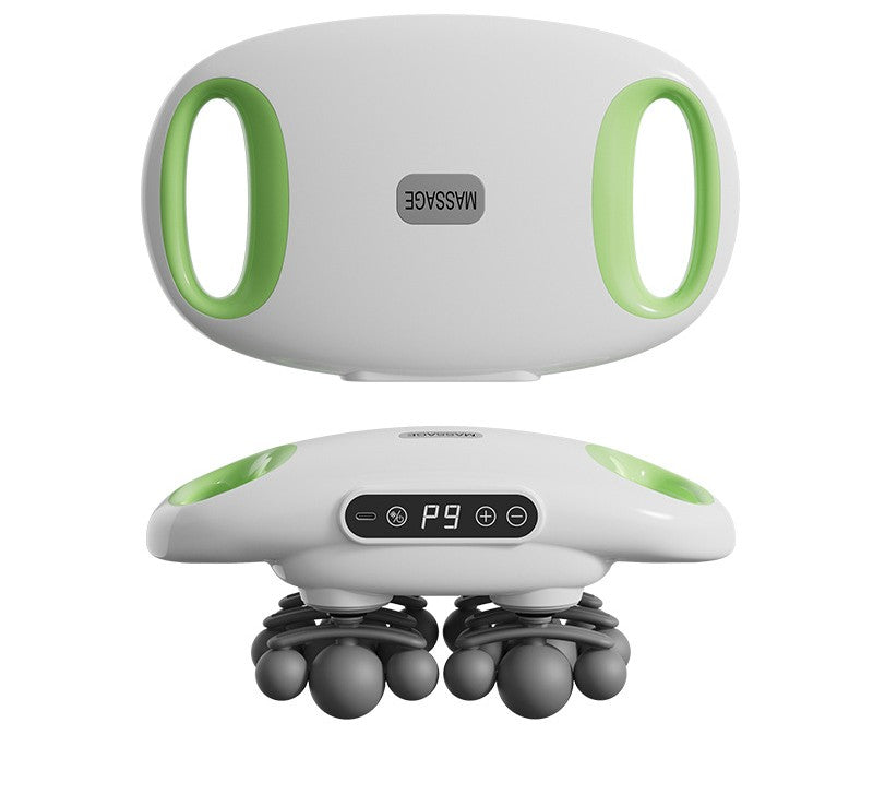 Cross-border multi-head fascia gun for back, waist, and hand vibration muscle massage, rechargeable fascia massager wholesale