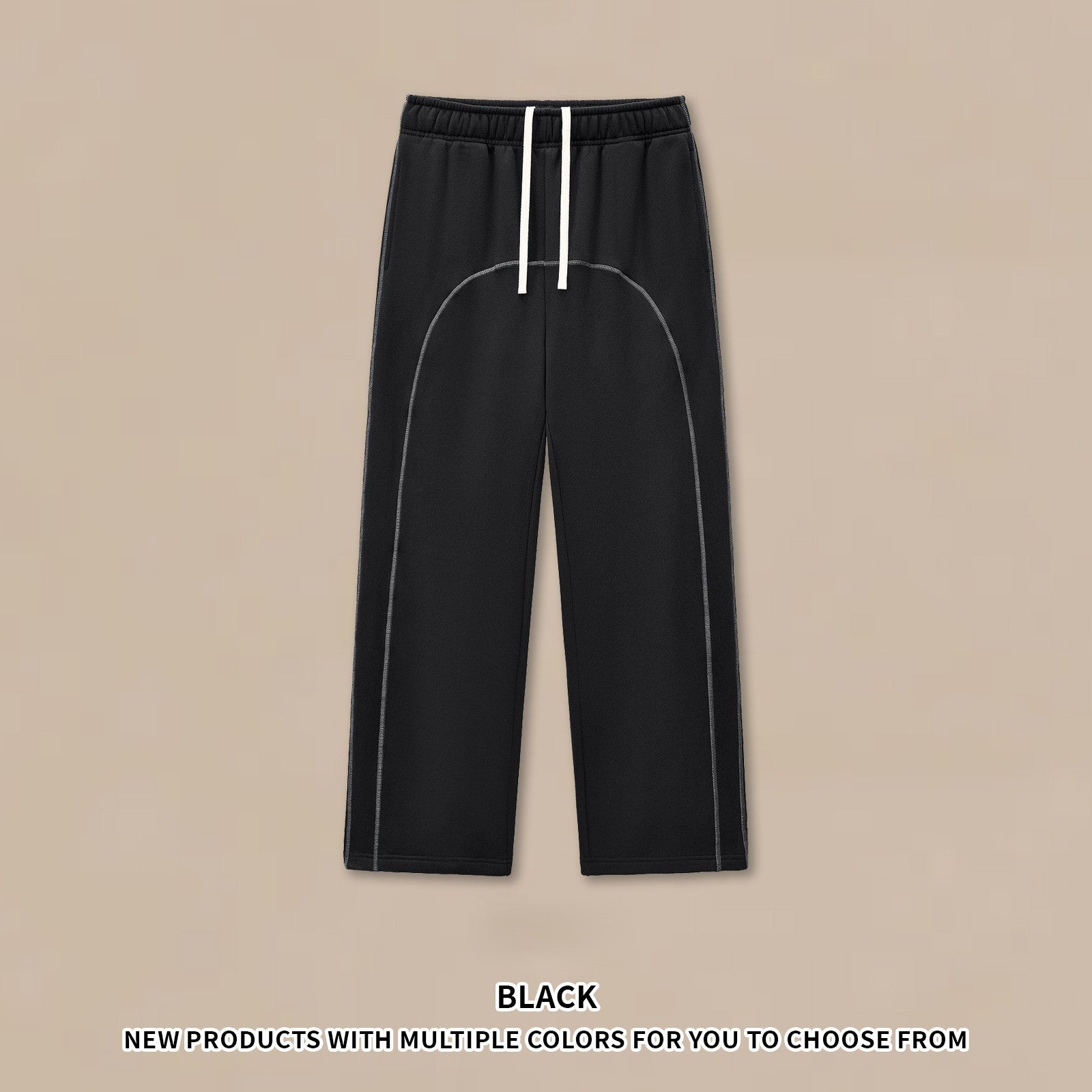 RS Men's Clothing | Cross-border 350G Hasselblad Line Boxy Hoodie Sweatshirt and Sweatpants Set, American Hip Hop Fleece Set 124