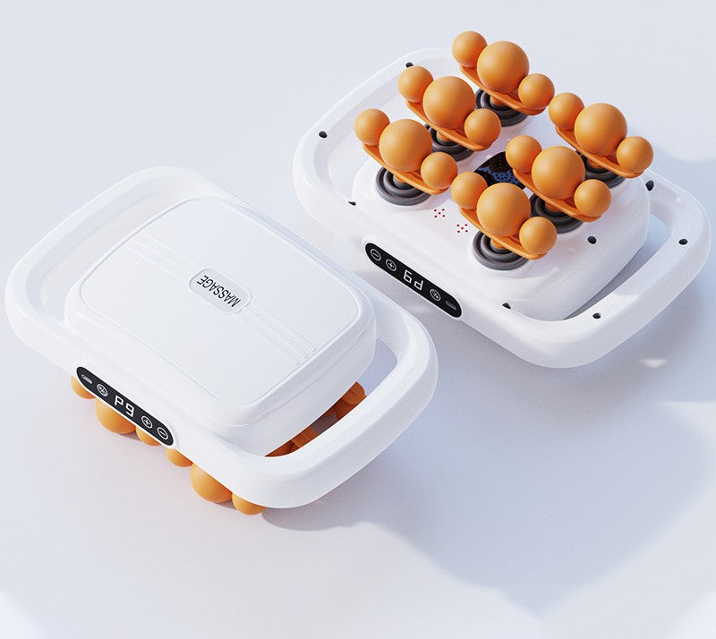 Cross-border multi-head fascia gun for back, waist, and hand vibration muscle massage, rechargeable fascia massager wholesale