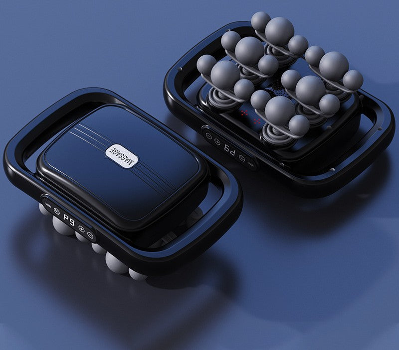 Cross-border multi-head fascia gun for back, waist, and hand vibration muscle massage, rechargeable fascia massager wholesale