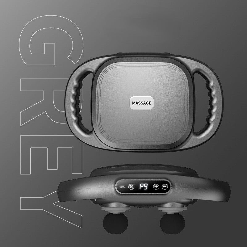 Cross-border multi-head fascia gun for back, waist, and hand vibration muscle massage, rechargeable fascia massager wholesale