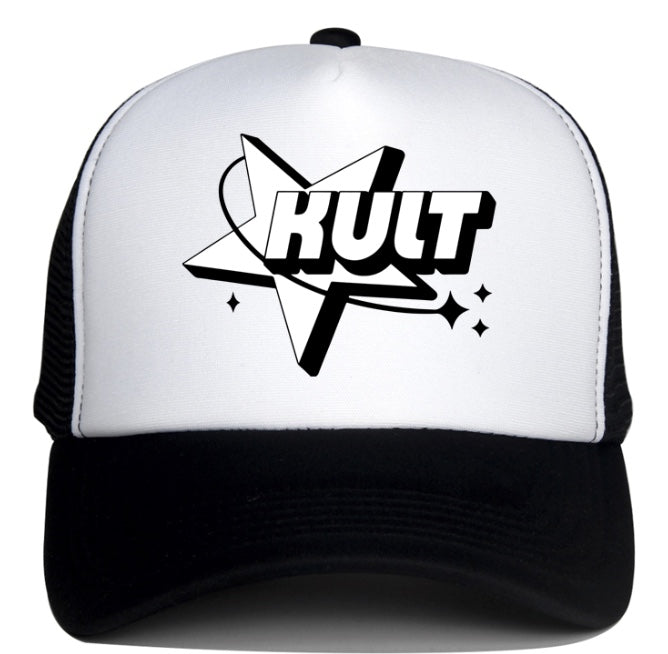 Kult Original Cargo Hat Wide Brim Hip-Hop Hat Universal Spring and Summer Couple Trendy Vintage Vintage Black Pink Blue Color Splice