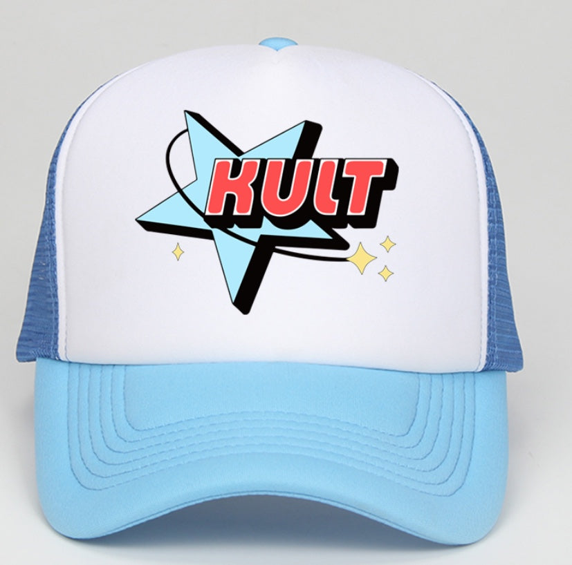 Kult Original Cargo Hat Wide Brim Hip-Hop Hat Universal Spring and Summer Couple Trendy Vintage Vintage Black Pink Blue Color Splice